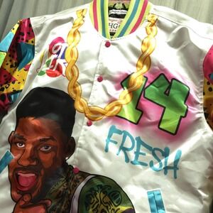 Headgear Classics Fresh Prince Of Bel-Air  Satin Jacket Size 2XL XXL